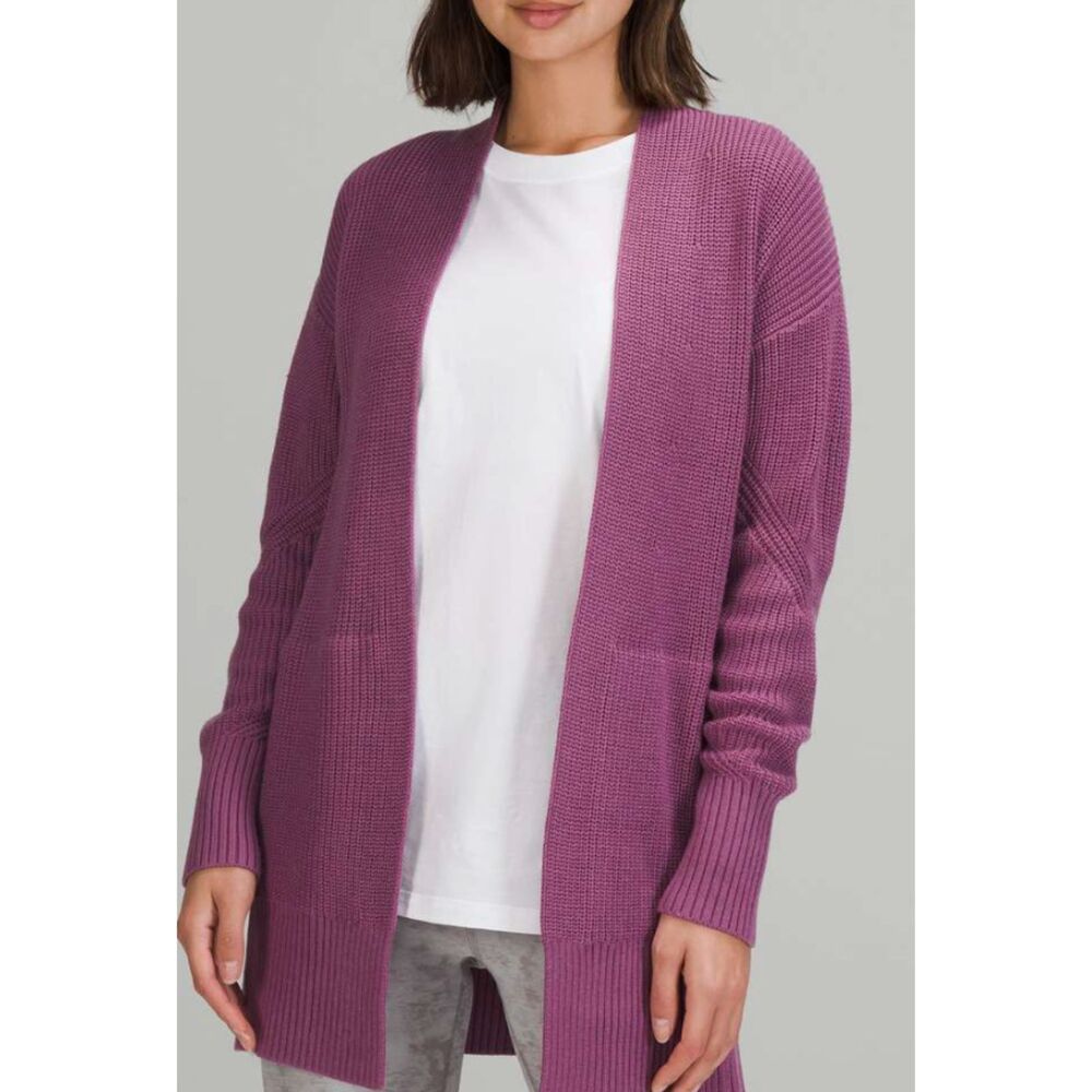 Lululemon Cashlu Sweater Wrap Vintage Plum Purple Size XS/S